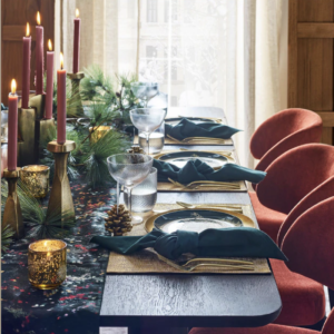 This West Elm Table Setting is TRENDING because it brings the quality of comfort and conversation together beautifully.