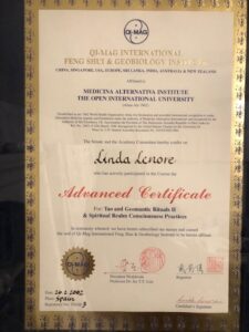 Diploma Certification as Feng Shui Master